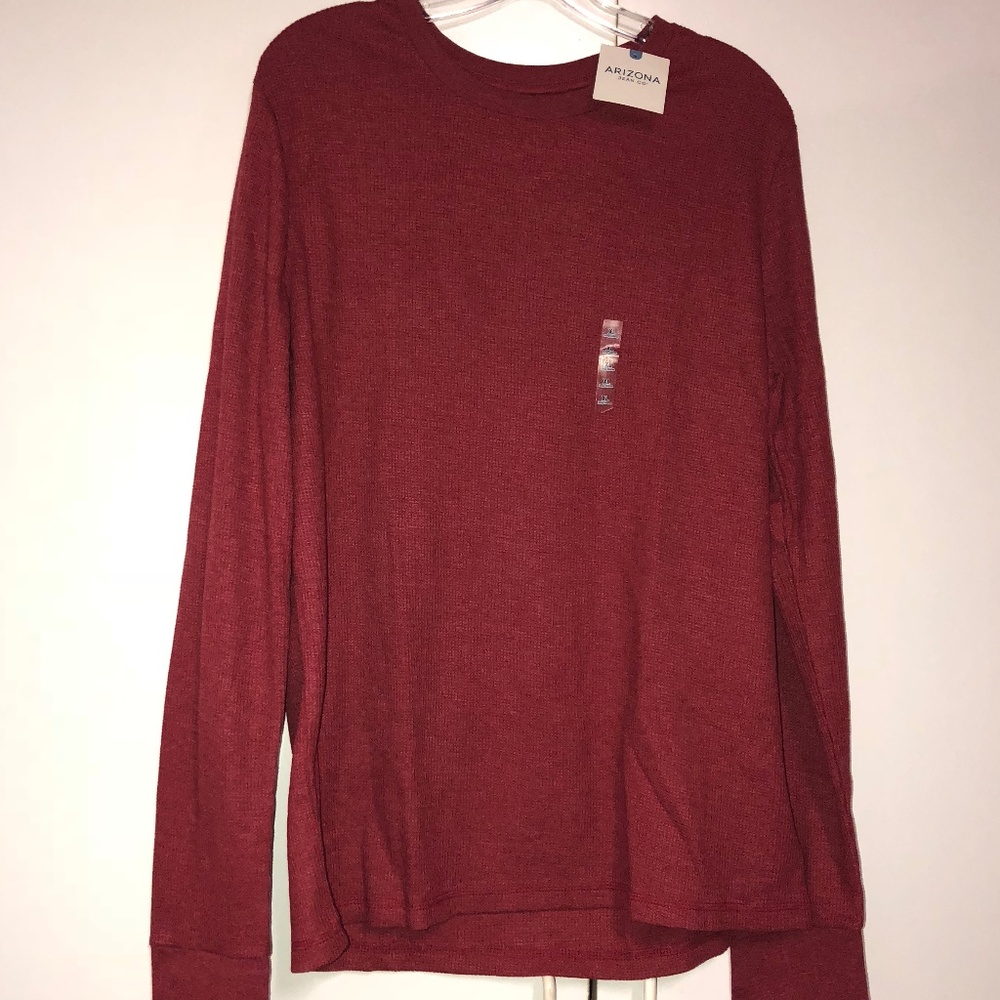 NEW Mens Arizona thermal XL soft chili pepper red